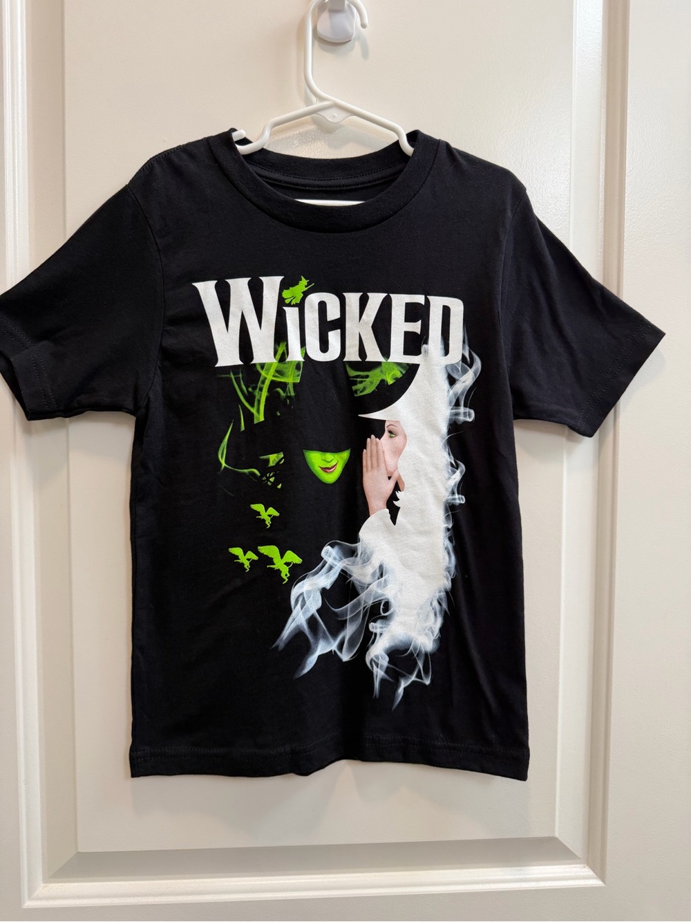 Wicked Graphic Tee for Kids - Black with Green Accents